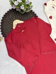 7FANCY RAYON COTTON PLAIN TOP WITH EMBROIDERY WORK PALAZZO DAILY WEAR WHOLESALE PRICE ETHNIC GARMENT (15)