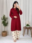 7FANCY RAYON COTTON PLAIN TOP WITH EMBROIDERY WORK PALAZZO DAILY WEAR WHOLESALE PRICE ETHNIC GARMENT (15)