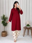 7FANCY RAYON COTTON PLAIN TOP WITH EMBROIDERY WORK PALAZZO DAILY WEAR WHOLESALE PRICE ETHNIC GARMENT (15)