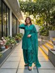 7MODERN ROMAN GLASS EMBROIDERY SEQUENCE WORK WITH FANCY CUT WORK TOP PATIYALA WITH DUPATTA FESTIVE WEAR WHOLESALE PRICE ETHNIC GARMENT (15)