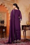 7MODERN VICHITRA SILK EMBROIDERY, SEQUENCE & CODING WORK TOP PALAZZO WITH DUPATTA FESTIVE WEAR WHOLESLALE PRICE ETHNIC GARMENT (2)