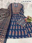 8NEW ARRIVAL COTTON JAIPURI BAGRU PRINT WITH MIRROR WORK TOP BOTTOM WITH DUPATTA FESTIVE WEAR WHOLESALE PRICE ETHNIC GARMENT (20)