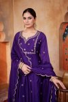 8NEW ARRIVAL VICHITRA SILK EMBROIDERY, SEQUENCE & CODING WORK TOP BOTTOM WITH DUPATTA FESTIVE WEAR WHOLESALE PRICE ETHNIC GARMENT (2)