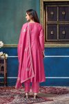 9NEW ARRIVAL VICHITRA SILK EMBROIDERY, SEQUENCE & CODING WORK TOP BOTTOM WITH DUPATTA FESTIVE WEAR WHOLESALE PRICE ETHNIC GARMENT (8)