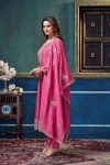 9NEW ARRIVAL VICHITRA SILK EMBROIDERY, SEQUENCE & CODING WORK TOP BOTTOM WITH DUPATTA FESTIVE WEAR WHOLESALE PRICE ETHNIC GARMENT (8)