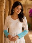 ATTARACTIVE SHADED CRUNCHY PIPE SEQUENCE EMBROIDERY WORK GOWN FESTIVE WEAR WHOLESALE PRICE ETHNIC GARMENT (9)