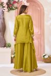 ATTRACTIVE CHINON EMBROIDERY, SEQUENCE & CODING WORK TOP PALAZZO SET PARTY WEAR WHOLESALE PRICE ETHNIC GARMENT (14)