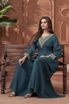 ATTRACTIVE CHINON EMBROIDERY, SEQUENCE & CODING WORK TOP PALAZZO SET PARTY WEAR WHOLESALE PRICE ETHNIC GARMENT (32)