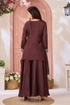 ATTRACTIVE CHINON EMBROIDERY, SEQUENCE & CODING WORK TOP PALAZZO SET PARTY WEAR WHOLESALE PRICE ETHNIC GARMENT (2)