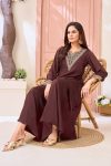 ATTRACTIVE CHINON EMBROIDERY, SEQUENCE & CODING WORK TOP PALAZZO SET PARTY WEAR WHOLESALE PRICE ETHNIC GARMENT (2)