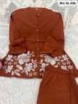 ATTRACTIVE COTTON EMBROIDERY WORK CO-ORD SET DAILY WEAR WHOLESALE PRICE ETHNIC GARMENT (2)