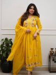ATTRACTIVE COTTON EMBROIDERY WORK TOP VOTTOM WITH DUPATTA FESTIVE WEAR WHOLESALE PRICE ETHNIC GARMENT (13)