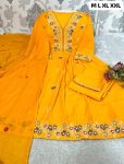 ATTRACTIVE COTTON EMBROIDERY WORK TOP VOTTOM WITH DUPATTA FESTIVE WEAR WHOLESALE PRICE ETHNIC GARMENT (13)