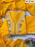 ATTRACTIVE COTTON EMBROIDERY WORK TOP VOTTOM WITH DUPATTA FESTIVE WEAR WHOLESALE PRICE ETHNIC GARMENT (13)