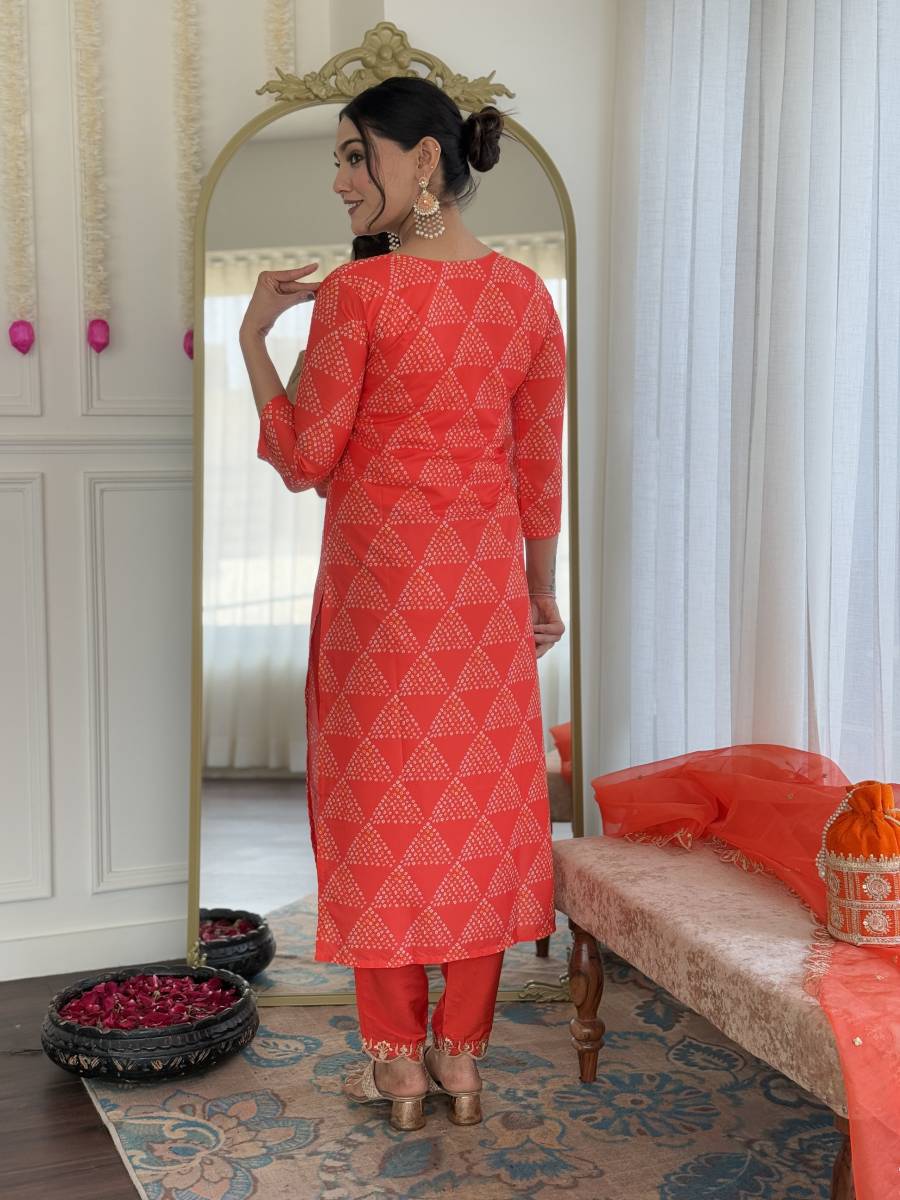 ATTRACTIVE FRENCH CREPE EMBROIDERY WORK TOP BOTTOM WITH DUPATTA FESTIVE WEAR WHOLESALE PRICE ETHNIC GARMENT (7)