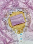 ATTRACTIVE TISSUE TWEEL NET DIAMOND CUT AND PANEL WORK SAREE WITH UNSTITCHED BLOUSE FESTIVAL WEAR WHOLESALE PRICE ETHNIC GARMENT (2)