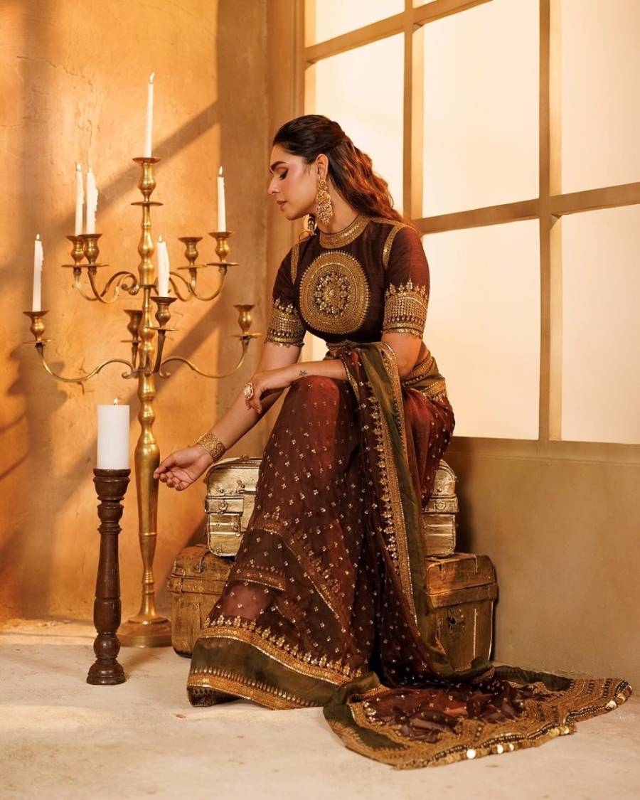 BOLLYWOOD TABBY SILK THREAD WITH SEQUENCE WORK SAREE WITH UNSTITCHED BLOUSE PARTY WEAR WHOLESALE PRICE ETHNIC GARMENT (4)