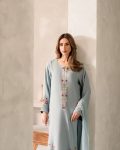 DESIGNER CHANDERI COTTON EMBROIDERY SEQUENCE WORK TOP BOTTOM WITH DUPATTA FESTIVE WEAR WHOLESALE PRICE ETHNIC GARMENT (3)
