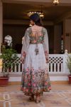 DESIGNER CHANDERI DIGITAL PRINT WITH HAND WORK GOWN PALAZZO WITH DUPATTA FESTIVAL WEAR WHOLESALE PRICE ETHNIC GARMENT (4)