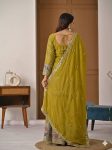DESIGNER CHINON SILK SEQUENCE EMBROIDERY WORK TOP PALAZZO WITH DUPATTA FESTIVE WEAR WHOLESALE PRICE ETHNIC GARMENT (1)
