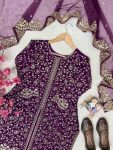 DESIGNER CHINON SILK SEQUENCE & ZARI EMBROIDERY WITH FANCY HANDWORK LACE WORK TOP PALAZZO WITH DUPATTA FESTIVE WEAR WHOLESALE PRICE ETHNIC GARMENT (8)