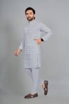 DESIGNER COTTON SILK EMBROIDERY WORK MEN’S KURTA WEDDING WEAR WHOLESALE PRICE ETHNIC GARMENT (11)