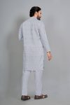 DESIGNER COTTON SILK EMBROIDERY WORK MEN’S KURTA WEDDING WEAR WHOLESALE PRICE ETHNIC GARMENT (11)