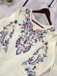 DESIGNER CRAPE SILK EMBROIDERY WORK TOP PALAZZO WITH DUPATTA FESTIVE WEAR WHOLESALE PRICE ETHNIC GARMENT (2)
