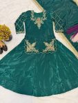 DESIGNER CREPE SILK EMBROIDERY SEQUENCE WORK KID’S TOP LEHENGA WITH DUPATTA WEDDING WEAR WHOLESALE PRICE ETHNIC GARMENT (4)