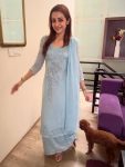DESIGNER CRUNCHY BEADS WITH EMBROIDERY WORK TOP PALAZZO WITH DUPATTA FESTIVE WEAR WHOLESALE PRICE ETHNIC GARMENT (2)