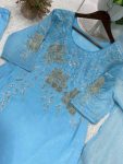 DESIGNER CRUNCHY BEADS WITH EMBROIDERY WORK TOP PALAZZO WITH DUPATTA FESTIVE WEAR WHOLESALE PRICE ETHNIC GARMENT (2)