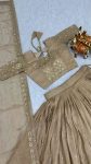 DESIGNER CRUNCHY EMBROIDERY SEQUENCE WORK LEHENGA CHOLI WITH DUPATTA WEDDING WEAR WHOLESALE PRICE ETHNIC GARMENT (6)