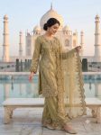 DESIGNER CRUNCHY SEQUENCE EMBROIDERY WITH CUT WORK TOP PALAZZO WITH DUPATTA WEDDING WEAR WHOLESALE PRICE ETHNIC GARMENT (3)