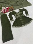 DESIGNER CRUNCHY SILK SEQUENCE EMBROIDERY WORK TOP PALAZZO WITH DUPATTA FESTIVE WEAR WHOLESALE PRICE ETHNIC GARMENT (2)