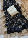 DESIGNER FANDY SATIN EMBROIDERY WORK SAREE WITH UNSTITCHED BLOUSE FESTIVAL WEAR WHOLESALE PRICE ETHNIC GARMENT (15)