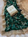 DESIGNER FANDY SATIN EMBROIDERY WORK SAREE WITH UNSTITCHED BLOUSE FESTIVAL WEAR WHOLESALE PRICE ETHNIC GARMENT (17)