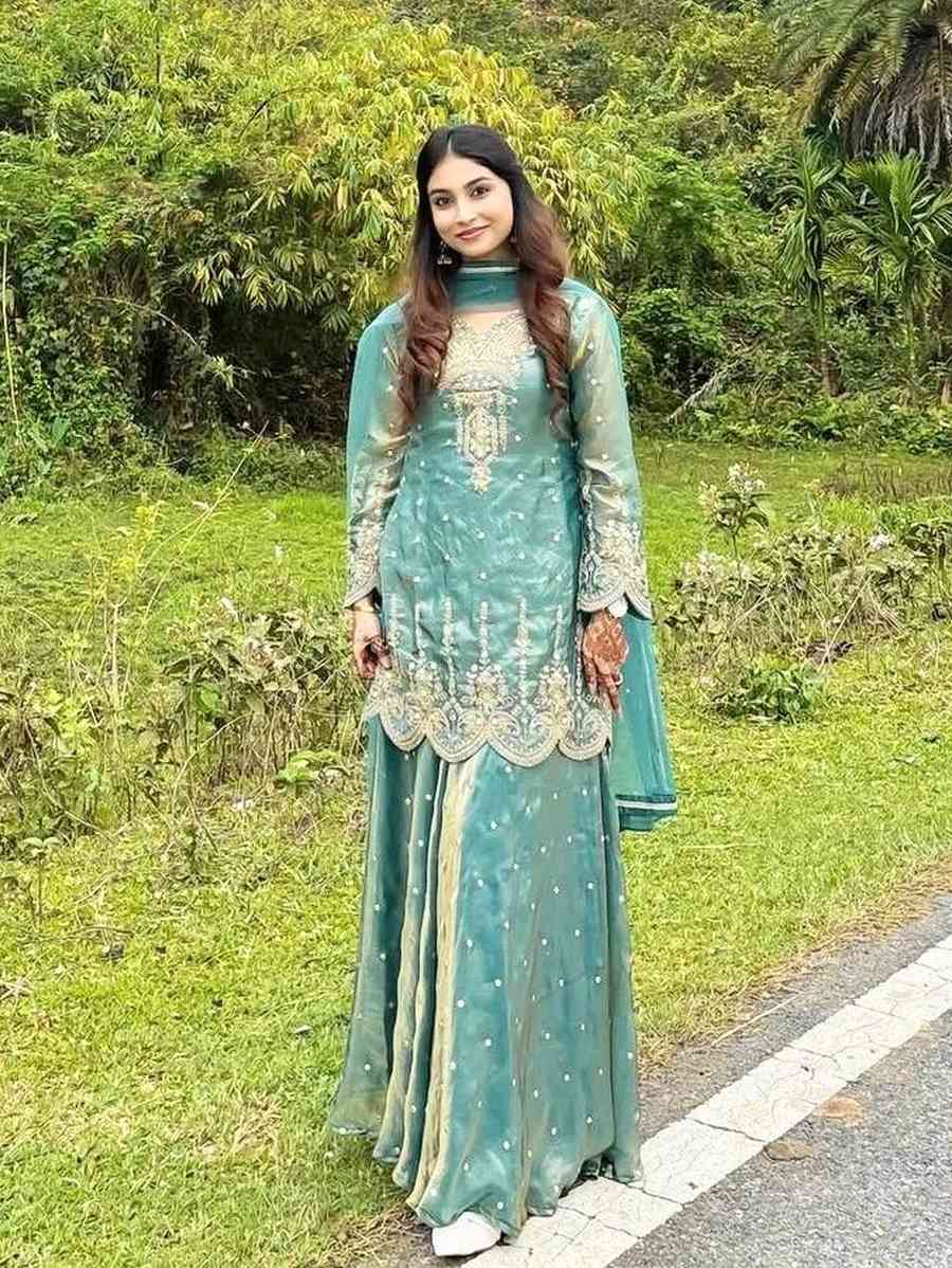 DESIGNER FENDY SILK EMBROIDERY SEQUENCE CODING AND REAL MIRROR HAND WORK TOP PALAZZO WITH DUPATTA FESTIVE WEAR WHOLESALE PRICE ETHNIC GARMENT (1)