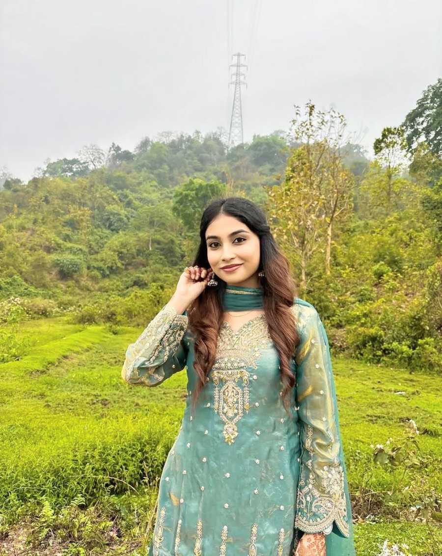DESIGNER FENDY SILK EMBROIDERY SEQUENCE CODING AND REAL MIRROR HAND WORK TOP PALAZZO WITH DUPATTA FESTIVE WEAR WHOLESALE PRICE ETHNIC GARMENT (3)