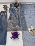 DESIGNER FENDY SILK EMBROIDERY SEQUENCE WORK TOP PATIYALA WITH DUPATTA FESTIVE WEAR WHOLESALE PRICE ETHNIC GARMENT (3)