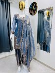 DESIGNER FENDY SILK EMBROIDERY SEQUENCE WORK TOP PATIYALA WITH DUPATTA FESTIVE WEAR WHOLESALE PRICE ETHNIC GARMENT (3)