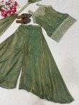 DESIGNER FENDY SILK SEQUENCE EMBROIDERY WORK TOP PALAZZO WITH DUPATTA FESTIVE WEAR WHOLESALE PRICE ETHNIC GARMENT (6)