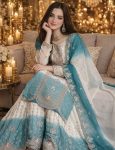 DESIGNER GEORGETTE EMBROIDERY THREAD WORK TOP PALAZZO WITH DUPATTA FESTIVE WEAR WHOLESALE PRICE ETHNIC GARMENT (4)