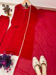 DESIGNER GEORGETTE EMBROIDERY WORK TOP PALAZZO WITH DUPATTA FESTIVE WEAR WHOLESALE PRICE ETHNIC GARMENT (1)