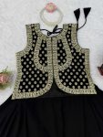 DESIGNER GEORGETTE THREAD WITH SEQUENCE WORK TOP LEHENGA SET PARTY WEAR WHOLESALE PRICE ETHNIC GARMENT (1)