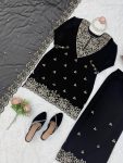 DESIGNER GEORGETTE THREAD WITH SEQUENCE WORK TOP PALAZZO WITH DUPATTA FESTIVE WEAR WHOLESALE PRICE ETHNIC GARMENT (1)
