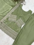 DESIGNER GLASS ROMAN SILK EMBROIDERY SEQUENCE DORI AND JARI WORK TOP PATIYALA WITH DUPATTA FESTIVE WEAR WHOLESALE PRICE ETHNIC GARMENT (5)