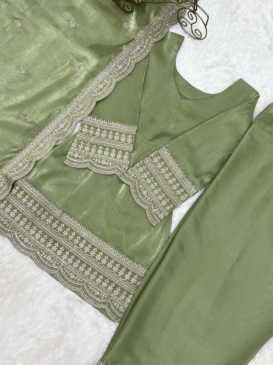 DESIGNER GLASS ROMAN SILK EMBROIDERY SEQUENCE DORI AND JARI WORK TOP PATIYALA WITH DUPATTA FESTIVE WEAR WHOLESALE PRICE ETHNIC GARMENT (10)