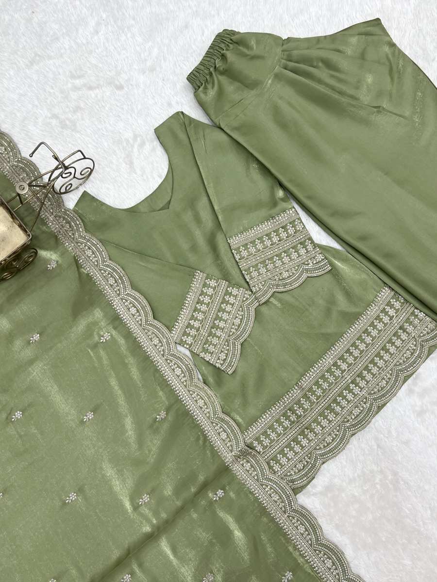 DESIGNER GLASS ROMAN SILK EMBROIDERY SEQUENCE DORI AND JARI WORK TOP PATIYALA WITH DUPATTA FESTIVE WEAR WHOLESALE PRICE ETHNIC GARMENT (11)