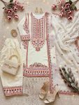 DESIGNER MUL CHANDERI EMBROIDERY SEQUENCE WITH REAL MIRROR HAND WORK AND FANCY LACE WORK TOP PALAZZO WITH DUPATTA FESTIVE WEAR WHOLESALE PRICE ETHNIC GARMENT (10)