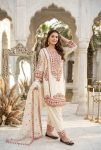 DESIGNER MUL CHANDERI EMBROIDERY SEQUENCE WITH REAL MIRROR HAND WORK AND FANCY LACE WORK TOP PALAZZO WITH DUPATTA FESTIVE WEAR WHOLESALE PRICE ETHNIC GARMENT (10)